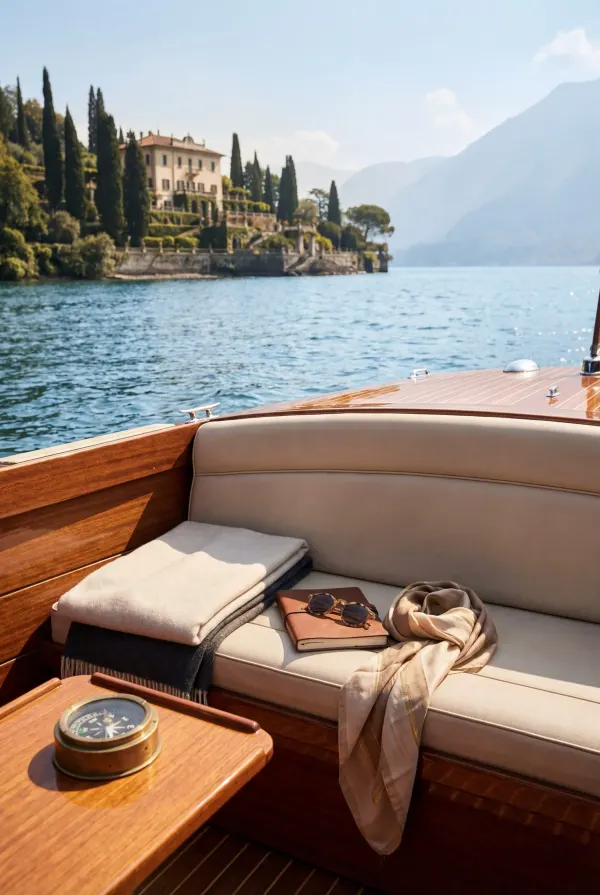 A summer boating scene on open water